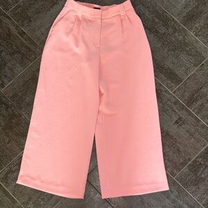 Express bright Coral peach Wide-Leg Trousers size 6 short